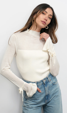 Load image into Gallery viewer, Valerie Sheer Yoke Knit w/ Florets Cuffs
