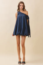 Load image into Gallery viewer, Balloon Hem One Shoulder Mini Dress
