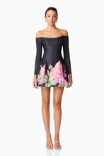 Load image into Gallery viewer, Azelie Off The Shoulder Mini Dress in Black
