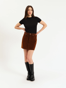 Stash Skirt in Cognac