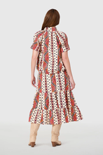 Load image into Gallery viewer, Market Skirt, Crimson Mosaic
