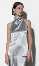 Load image into Gallery viewer, Addison Cowl Funnel Neck Halter Top
