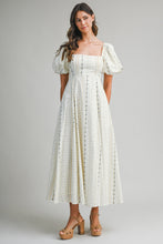 Load image into Gallery viewer, Floral Puff Sleeve Square Neck Midi Dress
