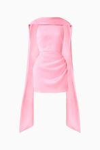Load image into Gallery viewer, Calista Neck Scarf Mini Dress in Pink
