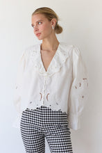 Load image into Gallery viewer, Embroidery Ruffle Blouse

