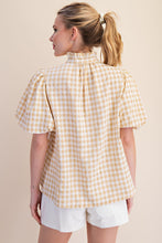 Load image into Gallery viewer, Ruffle Collar Puff Sleeve Top
