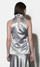 Load image into Gallery viewer, Addison Cowl Funnel Neck Halter Top
