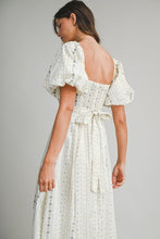 Load image into Gallery viewer, Floral Puff Sleeve Square Neck Midi Dress
