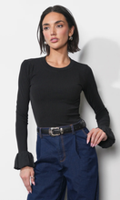 Load image into Gallery viewer, Audrey Ribbed Knit Bubble Cuff Top
