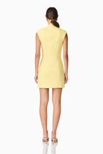 Load image into Gallery viewer, Evee High Neck Mini Dress in Yellow
