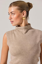 Load image into Gallery viewer, Deora Sleeveless Mock Neck Sweater
