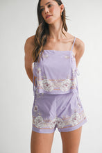Load image into Gallery viewer, Floral Border Print Crop Top And Short Set
