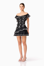 Load image into Gallery viewer, Melissa Tiered Mini Dress in Black
