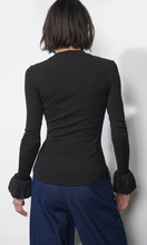 Load image into Gallery viewer, Audrey Ribbed Knit Bubble Cuff Top
