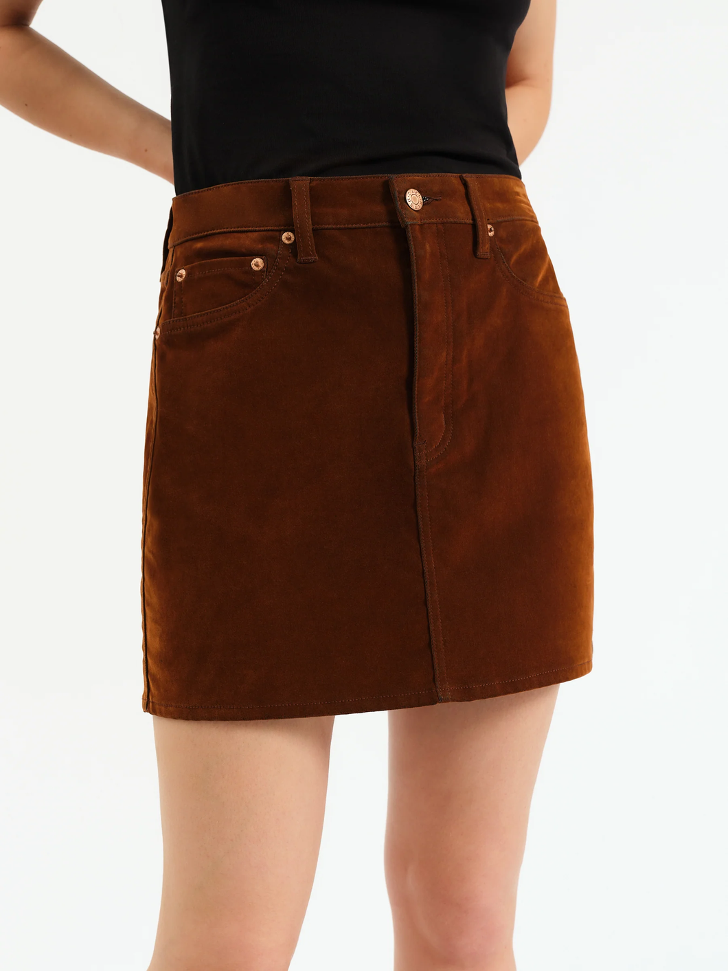 Stash Skirt in Cognac