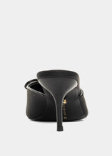 Load image into Gallery viewer, Naomi Black Satin Mule
