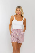 Load image into Gallery viewer, Stripe Poplin Pocket Short
